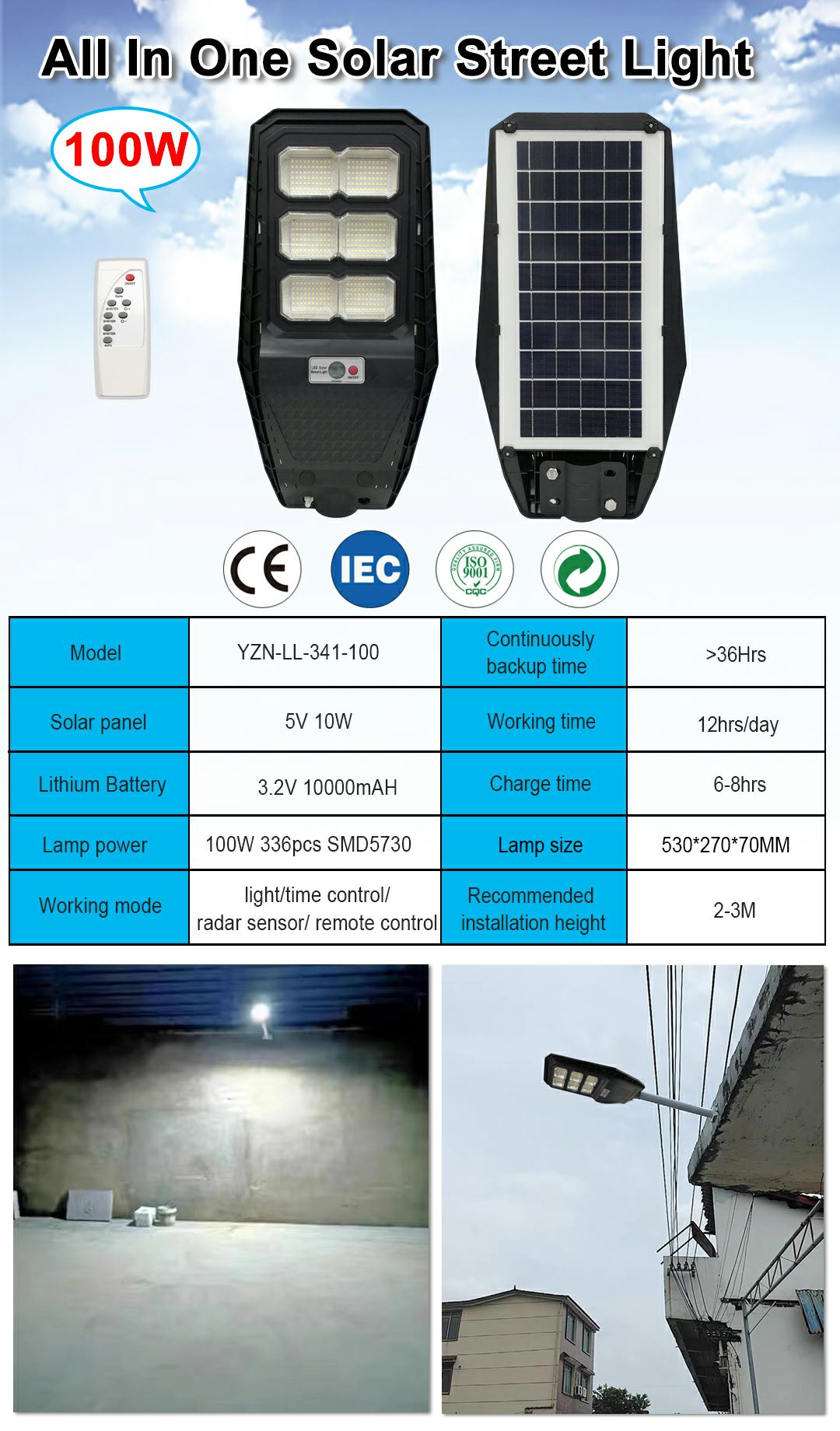 341 Integrated Street Lamp