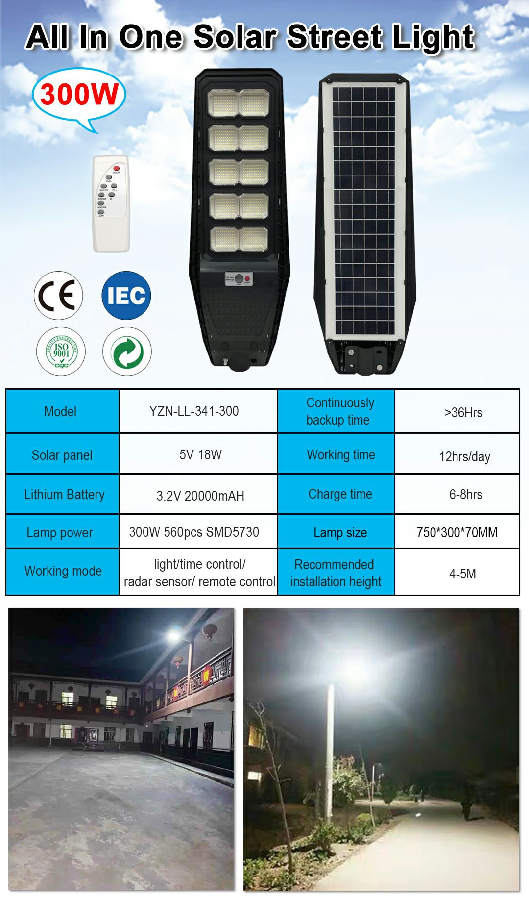 341 Integrated Street Lamp